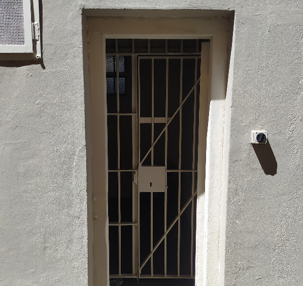 Finished cell door with CLYDEN lock installed