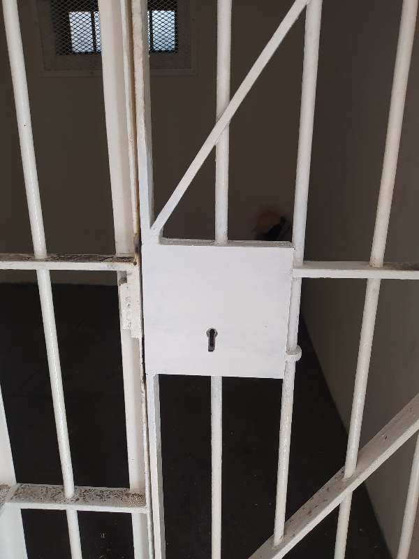 New lockbox with CLYDEN cell lock welded and painted