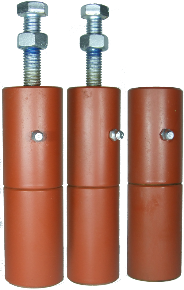 Heavy-duty cell door hinge set